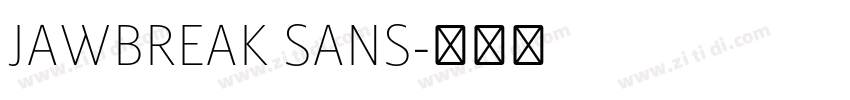 JAWBREAK SANS字体转换